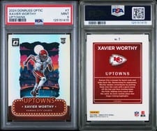 2024 Panini Donruss Optic Uptowns Xavier Worthy #7 card