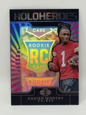 2024 Panini Illusions HoloHeroes Rookies Xavier Worthy #16 card