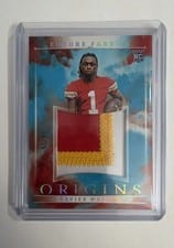 2024 Panini Origins Future Fabrics Xavier Worthy #FF-XWY card