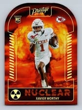 2024 Panini Prestige Nuclear Xavier Worthy #N-XWY card
