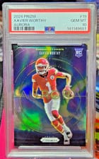 2024 Panini Prizm Aurora Xavier Worthy #19 card