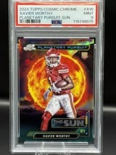 2024 Topps Chrome Cosmic Planetary Pursuit - Sun Xavier Worthy #PPSU-XW card