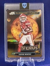 2024 Topps Chrome Cosmic Planetary Pursuit - Venus Xavier Worthy #PPV-XW card