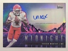 2024 Topps Midnight Rookie Horizon Signatures Xavier Worthy #RHS-XW card
