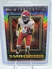 2024 Topps Midnight Star Studded Xavier Worthy #SS-14 card