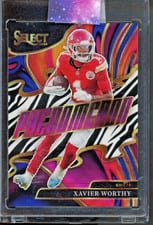 2025 Panini Select Phenomenon Xavier Worthy #13 card