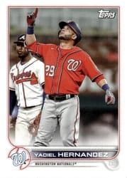 2022 Topps Mini Base Set Yadiel Hernandez #US293 card