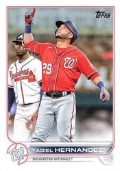 2022 Topps Update Base Set Yadiel Hernandez #US293 card