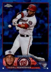 2023 Topps Chrome Sapphire Edition Base Set Yadiel Hernandez #257 card