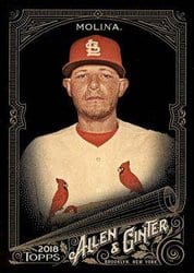 2018 Topps Allen & Ginter X Base Set Yadier Molina #112 card