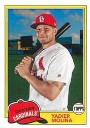 2018 Topps Archives Base Set Yadier Molina #234 card