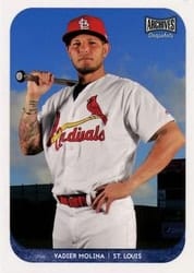 2018 Topps Archives Snapshots Base Yadier Molina #AS-YM card