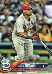 2018 Topps Base Set Yadier Molina #544 card