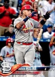 2018 Topps Base Set Yadier Molina #544 card