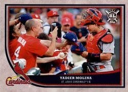 2018 Topps Big League Base Set Yadier Molina #254 card