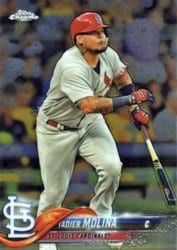2018 Topps Chrome Base Set Yadier Molina #24 card