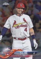 2018 Topps Chrome Update Base Set Yadier Molina #HMT87 card