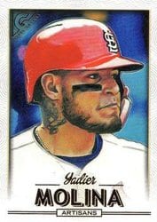 2018 Topps Gallery Base Set Yadier Molina #185 card