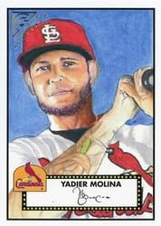 2018 Topps Gallery Heritage Yadier Molina #H-16 card