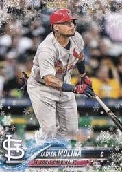 2018 Topps Holiday Base Set Yadier Molina #HMW91 card