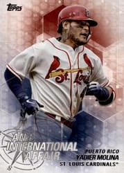 2018 Topps Update An International Affair Yadier Molina #IA-36 card