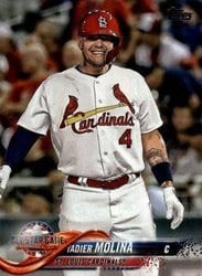 2018 Topps Update Base Set Yadier Molina #US60 card