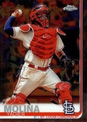 2019 Topps Chrome Base Set Yadier Molina #51 card