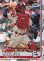 2019 Topps Chrome Sapphire Edition Base Set Yadier Molina #225 card
