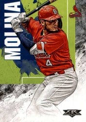 2019 Topps Fire Base Set Yadier Molina #22 card