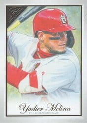 2019 Topps Gallery Base Set Yadier Molina #150 card
