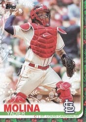 2019 Topps Holiday Base Set Yadier Molina #HW144 card