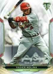 2019 Topps Triple Threads Base Set Yadier Molina #53 card