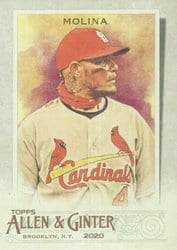 2020 Topps Allen & Ginter Base Set Yadier Molina #137 card