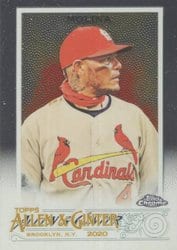2020 Topps Allen & Ginter Chrome Base Set Yadier Molina #137 card