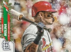 2020 Topps Holiday Base Set Yadier Molina #HW23 card