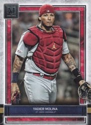 2020 Topps Museum Collection Base Set Yadier Molina #86 card