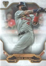2020 Topps Triple Threads Base Set Yadier Molina #86 card
