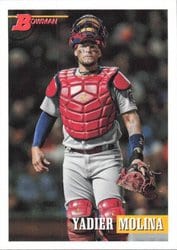 2021 Bowman Heritage Base Set Yadier Molina #16 card