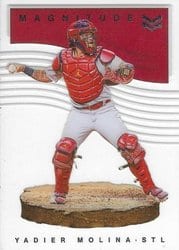 2021 Panini Chronicles Magnitude Yadier Molina #8 card