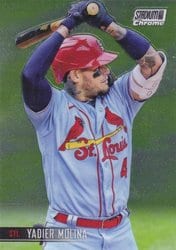 2021 Stadium Club Chrome Base Set Yadier Molina #86 card