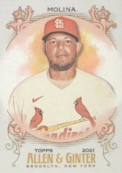2021 Topps Allen & Ginter Base Set Yadier Molina #91 card