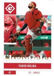 2022 Panini Chronicles Base Set Yadier Molina #50 card