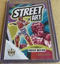 2022 Panini Diamond Kings Street Art Yadier Molina #SA-20 card