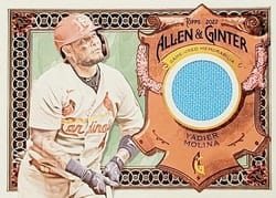 2022 Topps Allen & Ginter Relics (Pattern A) Yadier Molina #AGRA-YM card