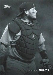 2022 Topps Black & White Base Set Yadier Molina #82 card