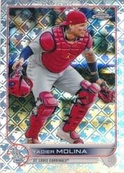 2022 Topps Chrome Logofractor Edition Base Set Yadier Molina #6 card