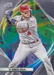 2022 Topps Cosmic Chrome Base Set Yadier Molina #25 card