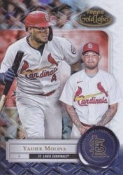 2022 Topps Gold Label Base Set Yadier Molina #45 card