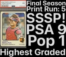 2022 Topps Heritage Yadier Molina #279 card