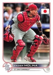 2022 Topps Japan Edition Base Set Yadier Molina #4 card